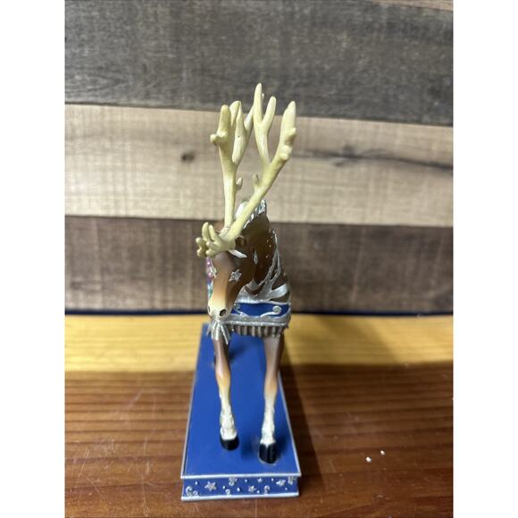 The Trail Of Painted Ponies Reindeer Roundup Christmas In Box -flaw 2E 0262 - Picture 3 of 7